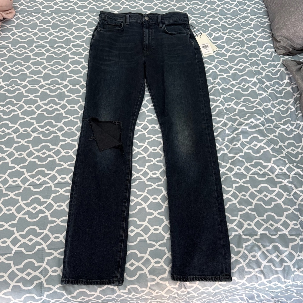 7 For All Mankind Women's Straight Leg Jeans - Dark Blue